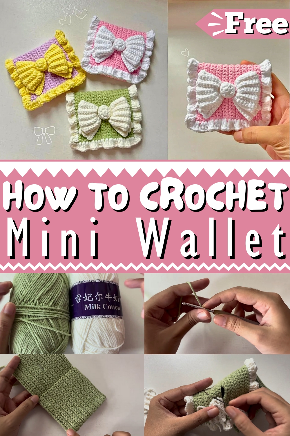 Crochet Mini wallet 1