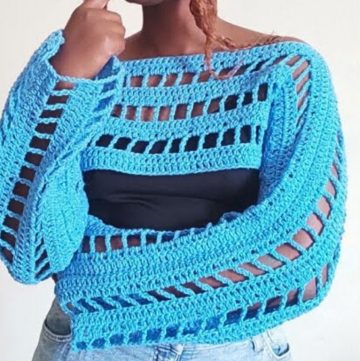 Crochet Simple Quick and Easy Beginner Friendly Shrug