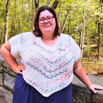 Dahlia Crop Top. Size Inclusize Crochet Pattern