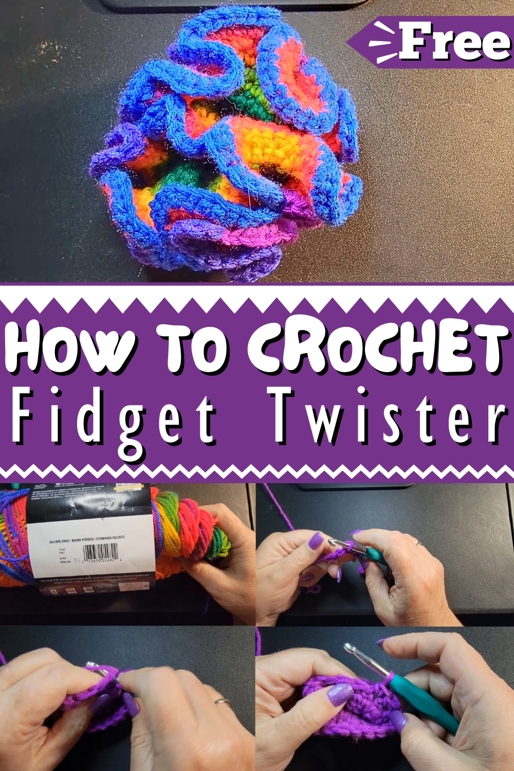 Fidget Twister Crochet Beginner Friendly 1