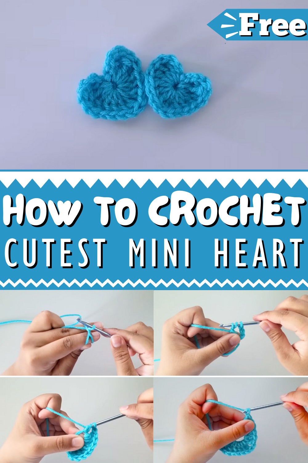 How To Crochet A Heart Mini Size For Absolute Beginners 1