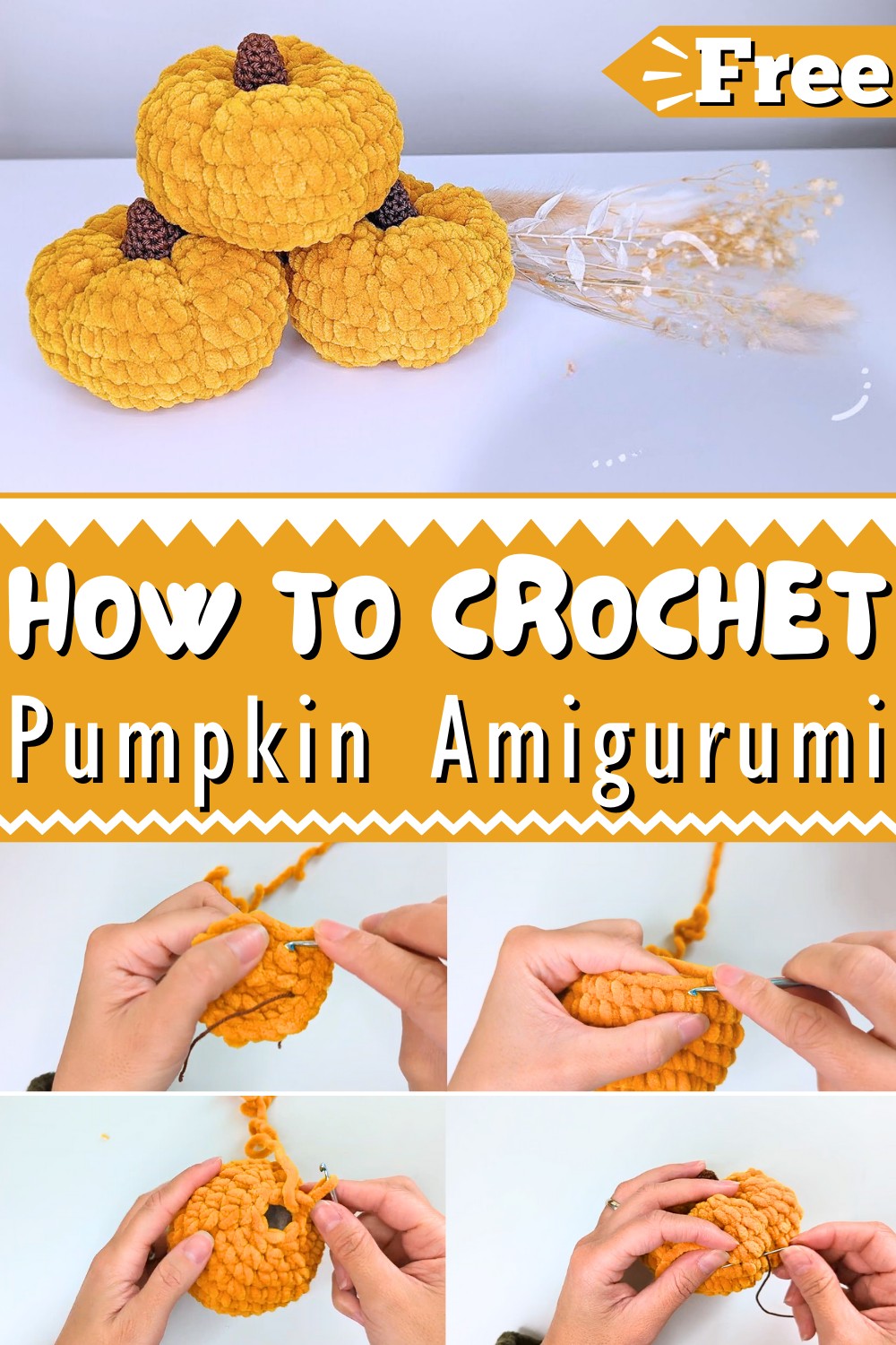 How To Crochet A Pumpkin Easy Crochet Pumpkin Tutorial 1