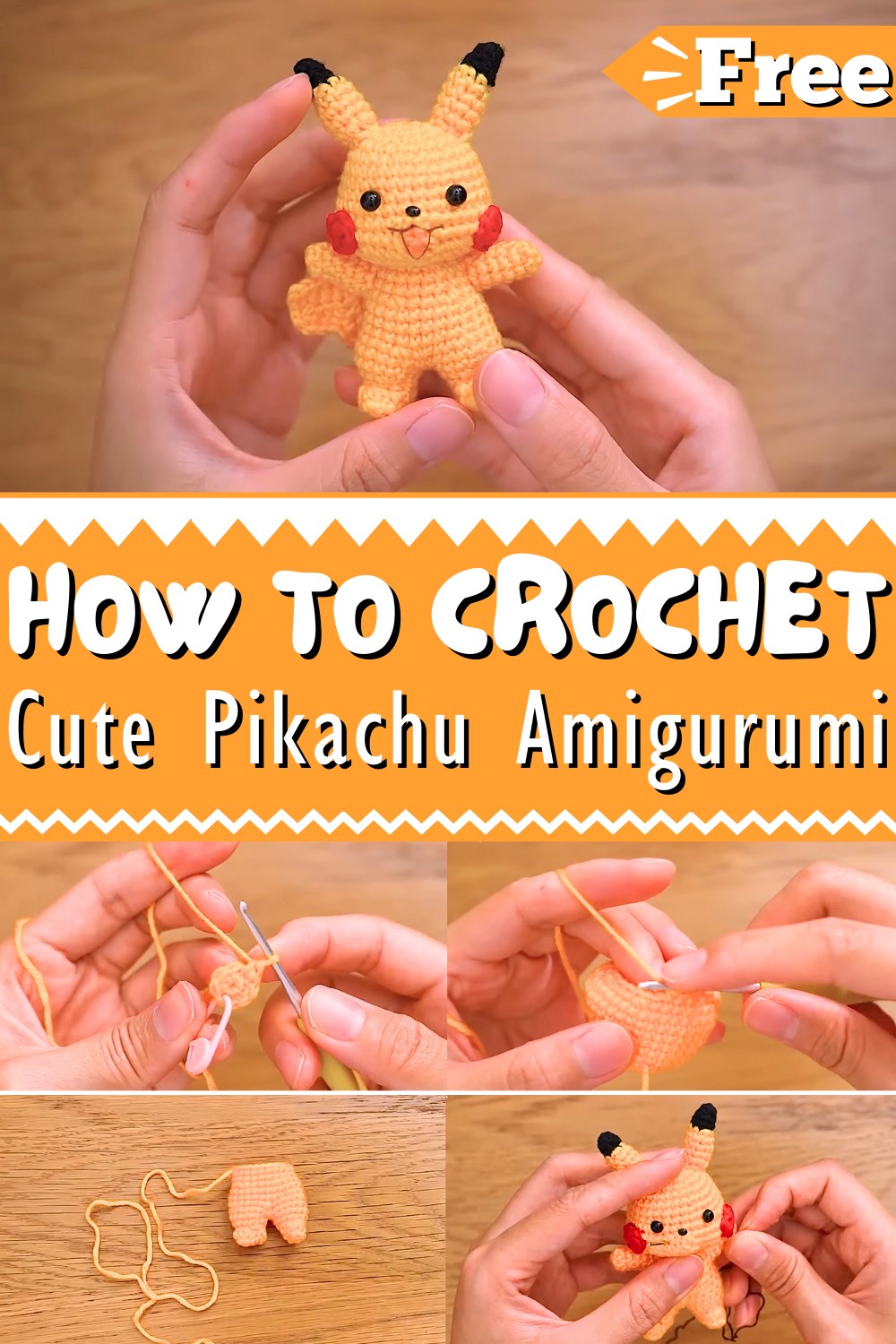 How To Crochet Pikachu Amigurumi 1