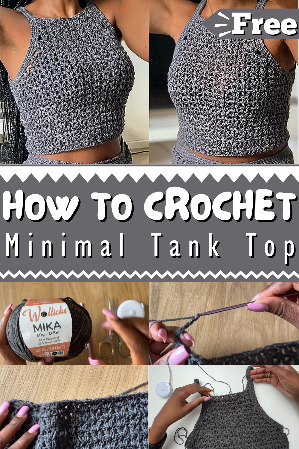 How To crochet A Minimal Tank Top