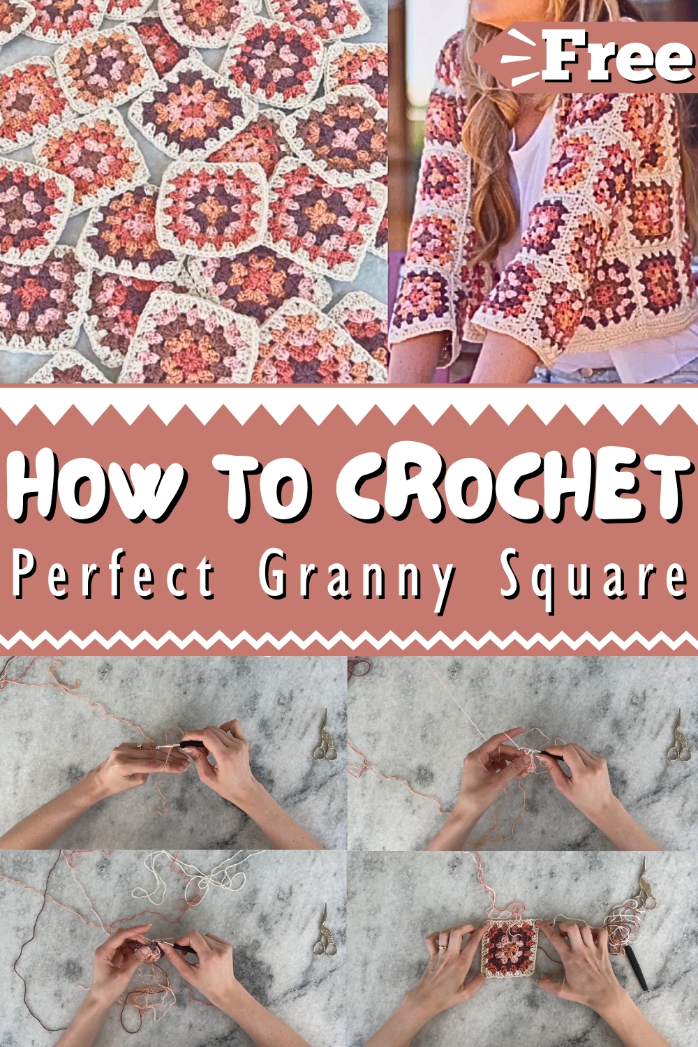 Perfect Granny Square Cardigan 1