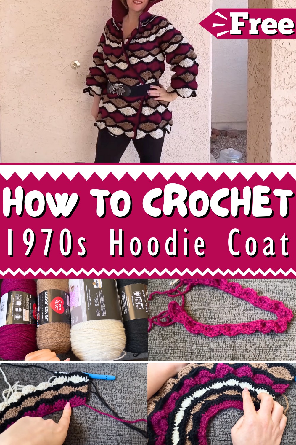 This 1970s Crochet Hoodie Coat Is Everything 1