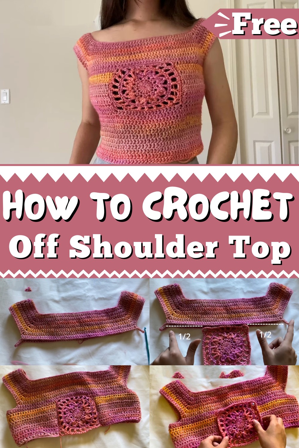 Crochet Off Shoulder Top Pattern