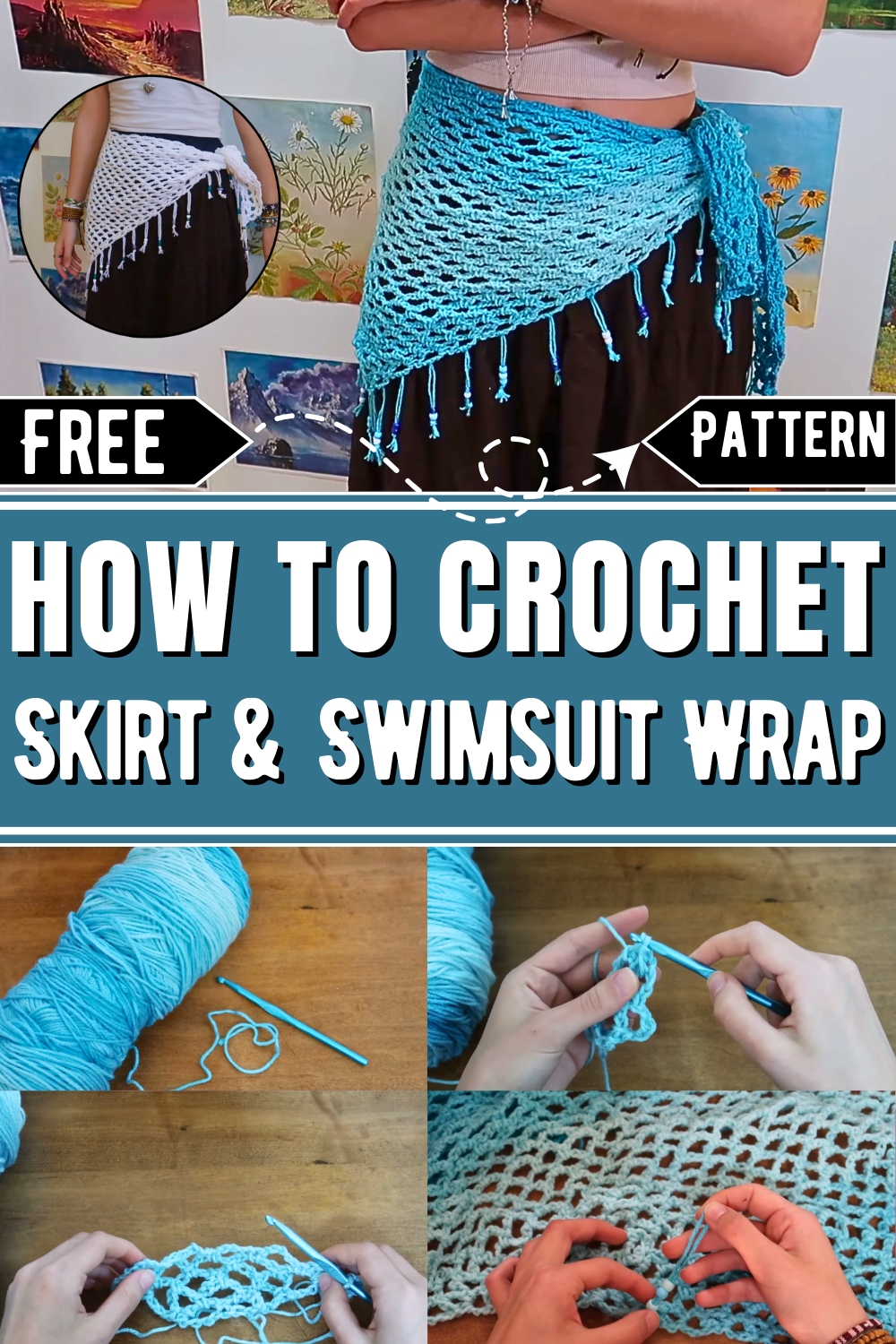 Skirt & Swimsuit Wrap Crochet Tutorial